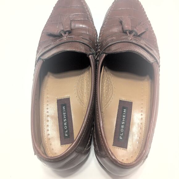Florsheim Pisa Moc Toe Men's Slip On Loafer Brown Leather Size 10D - Picture 3 of 8